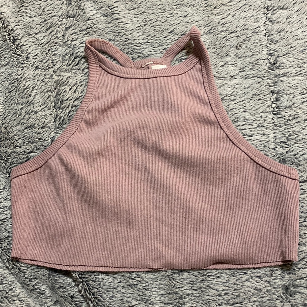 DNA halter top, cropped shirt. size medium